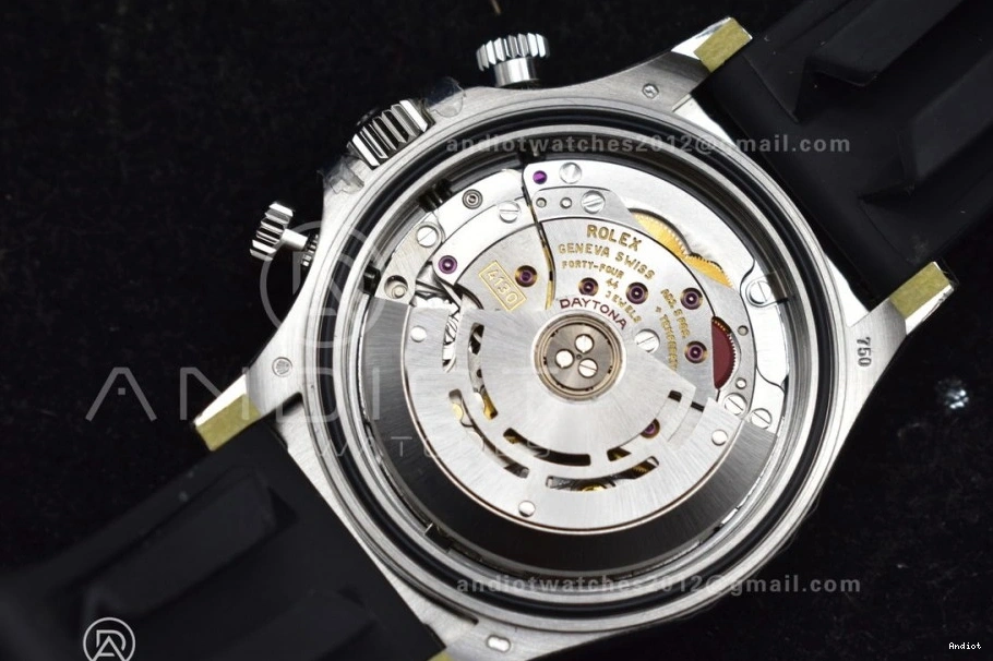 Daytona Dial DD4130 Steel Best Edition 904L 116519 VSF flex Strap on 1:1 Gray Oyster 0126